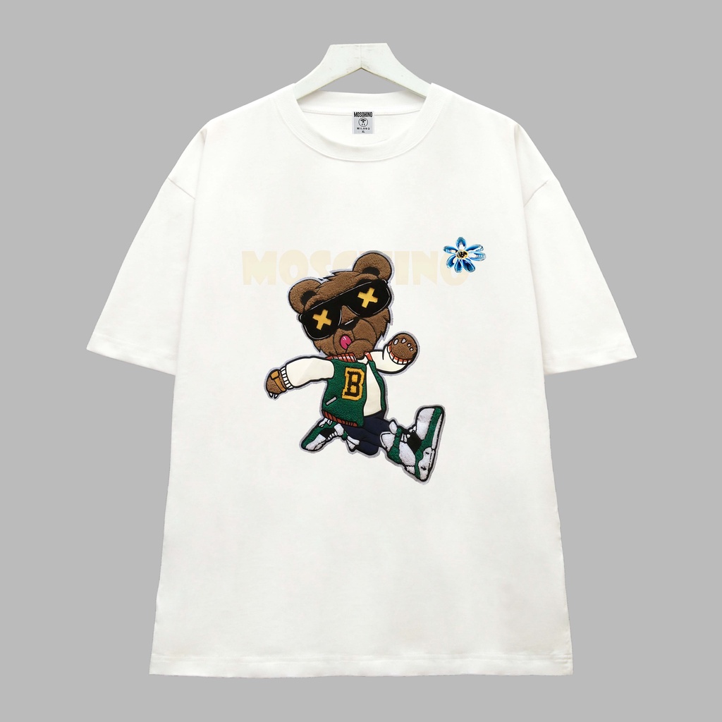 Áo thun GẤU  Dogo Store , Áo thun unisex nam nữ form rộng oversize chất liệu 100% Cotton