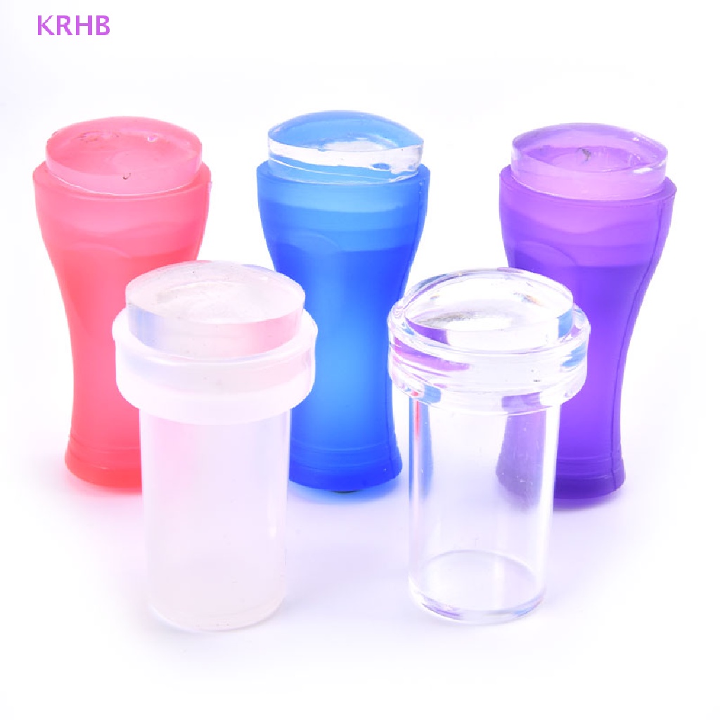 Krhb Dụng Cụ In Hình Móng Tay Bằng Silicon Dẻo Dễ Sử Dụng Mới