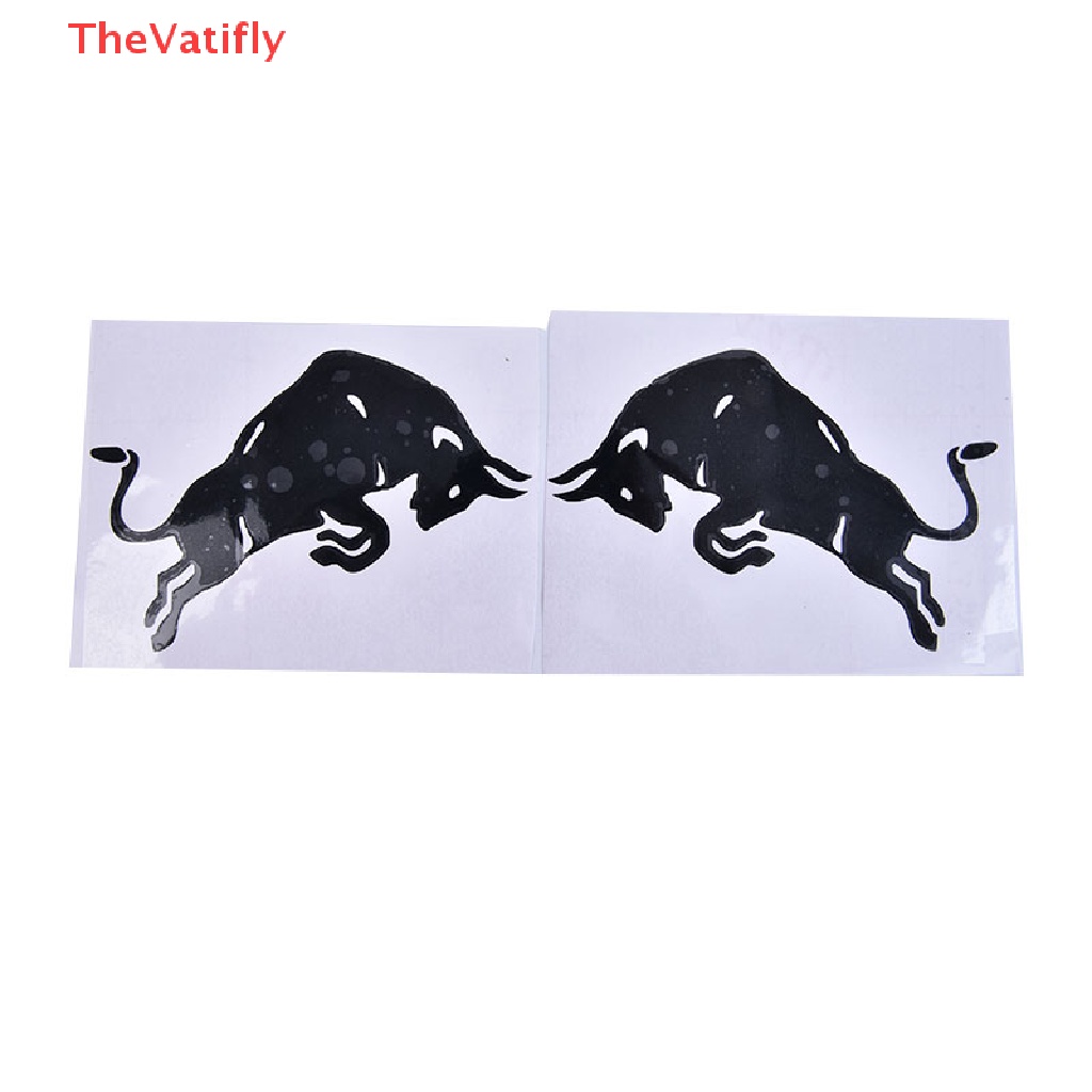[Thevalifly] Sticker Vinyl Dán Xe Hơi / Xe Máy Phản Quang Hình Bò Sữa Màu Đỏ Nhảy