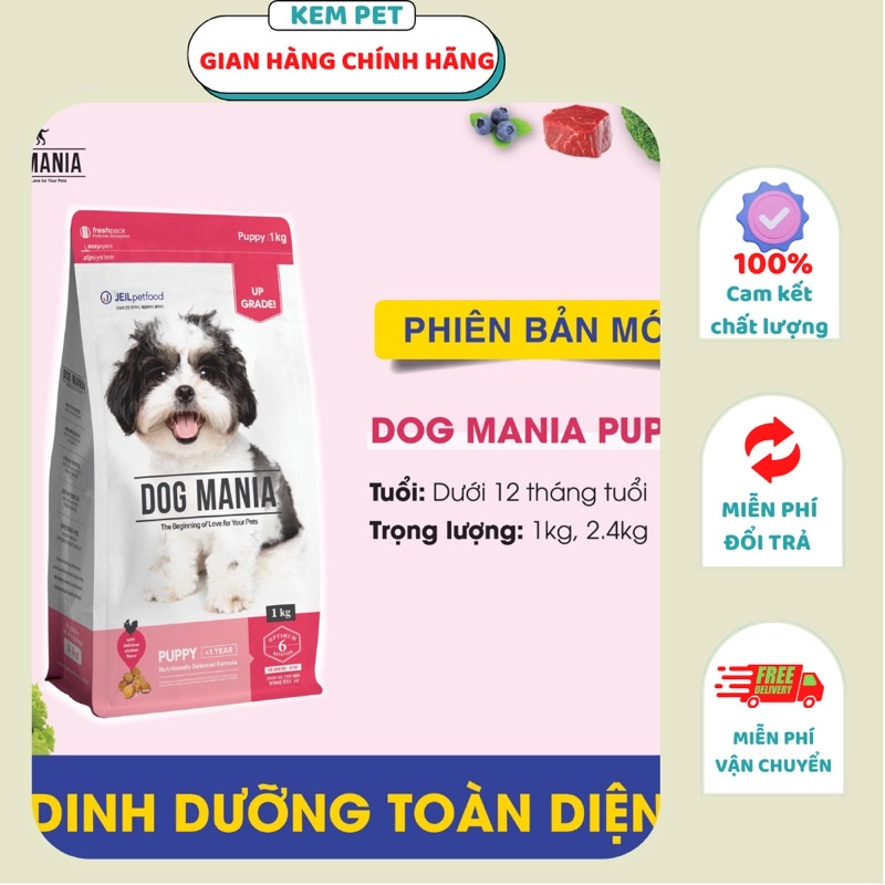 Thức ăn cho chó Dog Mania Premium Puppy 1kg