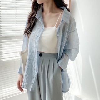 Pass Áo sơ mi voan mỏng Nut Closet