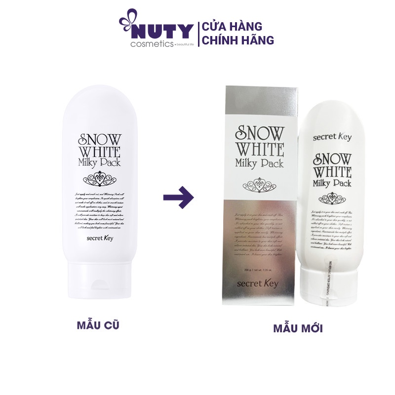 Kem Ủ Trắng Secret Key Snow White Milky Pack (200ml)