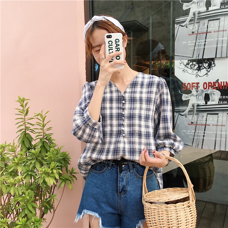 Áo kẻ caro nhẹ nhàng Ale14