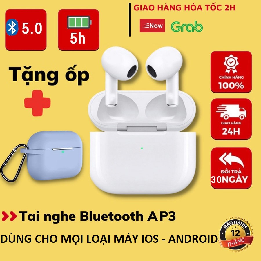 Tai nghe bluetooth không dây A.3 cao cấp, âm thanh chuẩn HIFI cực hay, Định vị, Đổi tên, cảm ứng siêu nhạy, Pin cực bền