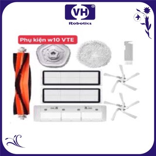 Phụ kiện khăn Chính Hãng, giẻ, chổi cạnh, chổi chính, chổi giữa, lọc bụi, Robot hút bụi lau nhà Dreame W10 / W10 Pro