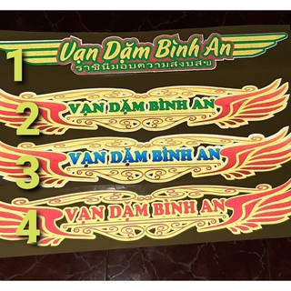 Tem dán cho xe tải _ vạn dặm bình yên