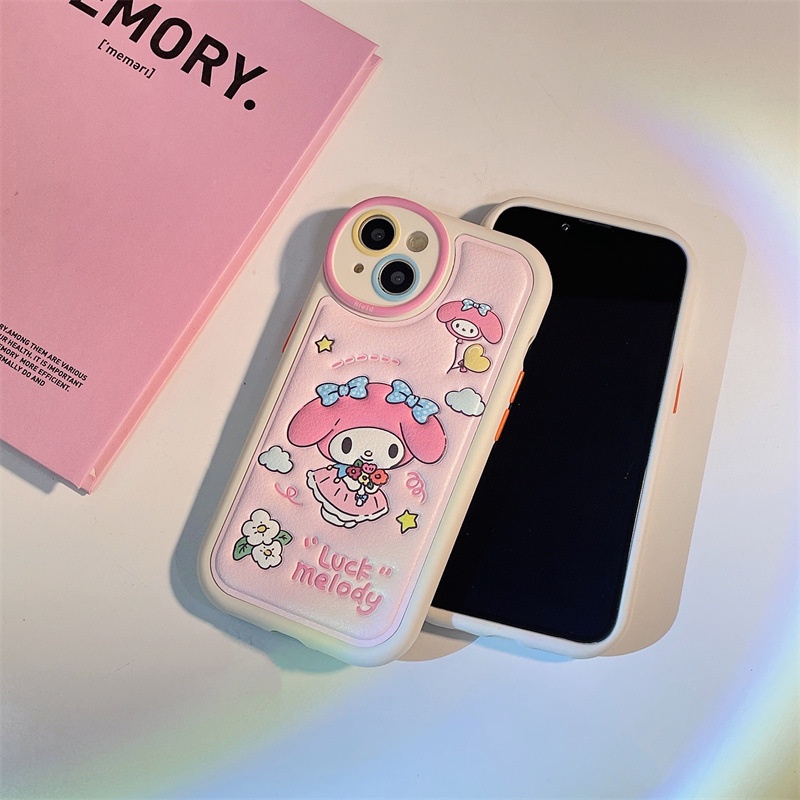 Ốp Điện Thoại TPU Mềm Họa Tiết Hoạt Hình Sanrio Melody Cinnamoroll Cho IPhone 14 13 12 Pro Max 14 13 12 11 Mini 6 6s 7 8 Plus XR X XS Max