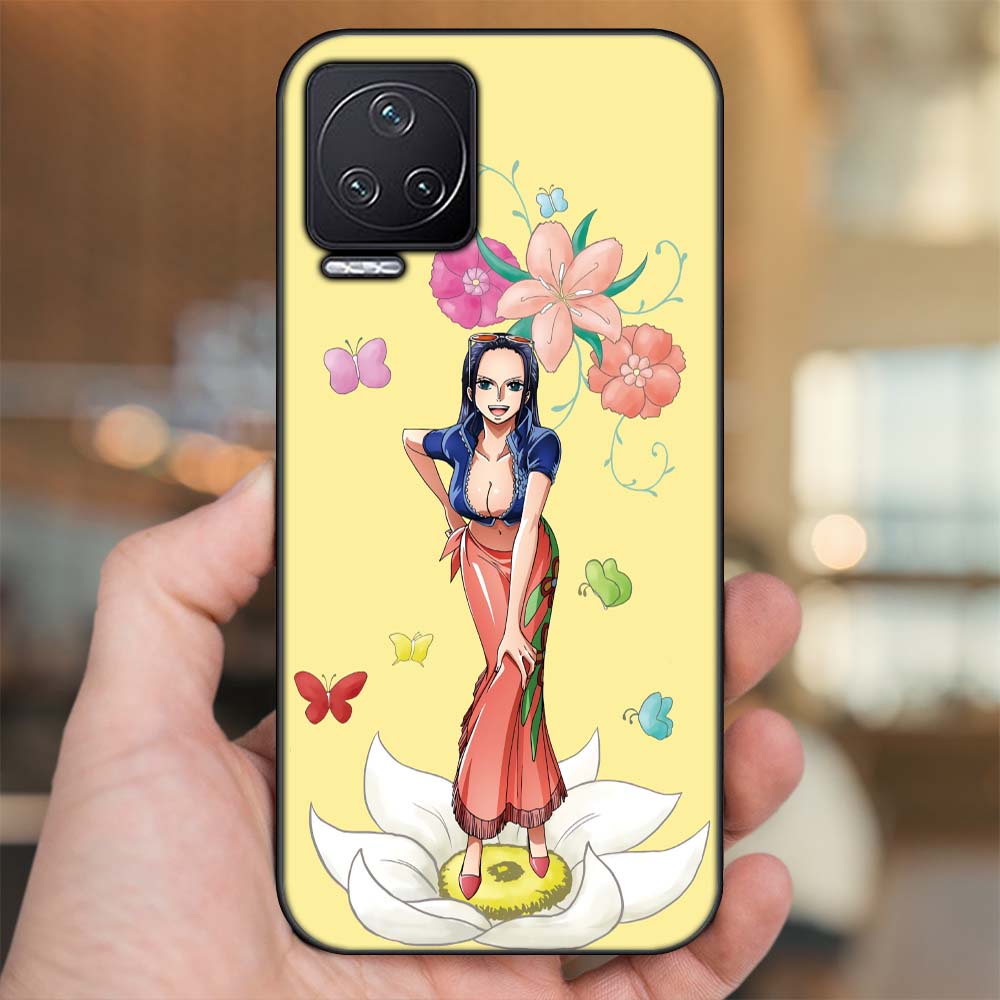 Ốp lưng Xiaomi Redmi K50 viền đen in hình Nico Robin One Piece Đảo Hải Tặc