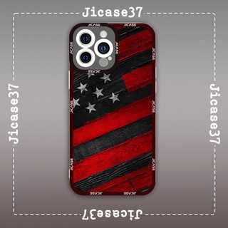 Ốp lưng iphone và samsung xiaomi oppo cạnh vuông Jicase Cờ Mỹ Quốc Kì United State Flag 