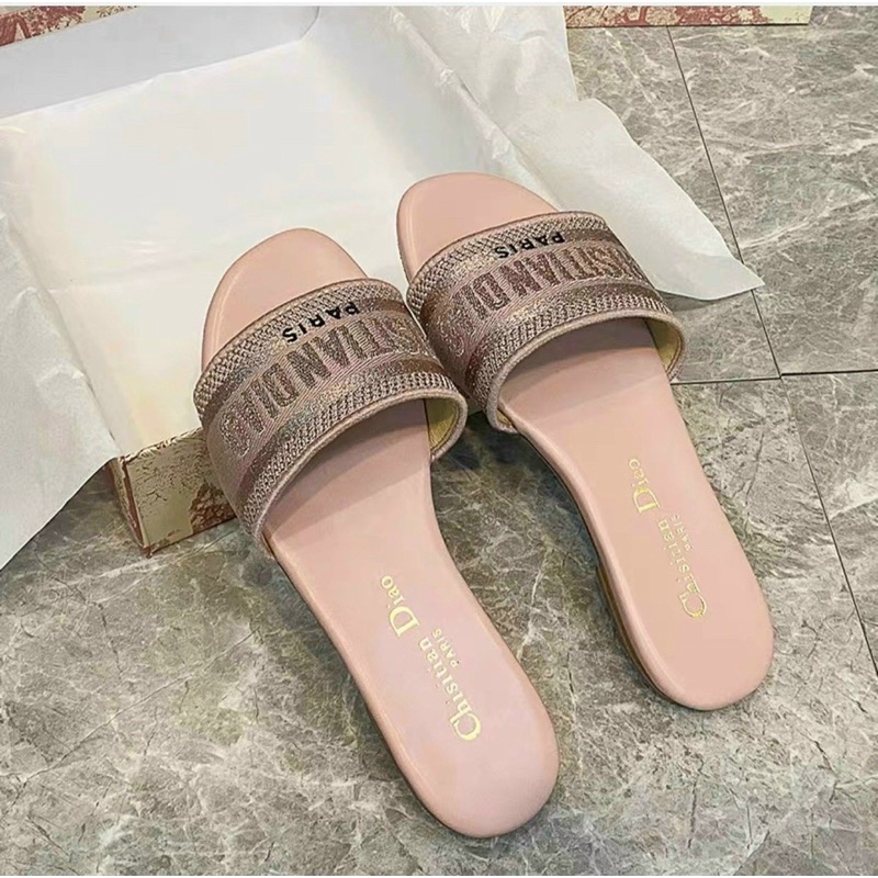 Dép lê nữ Đi ò thêu