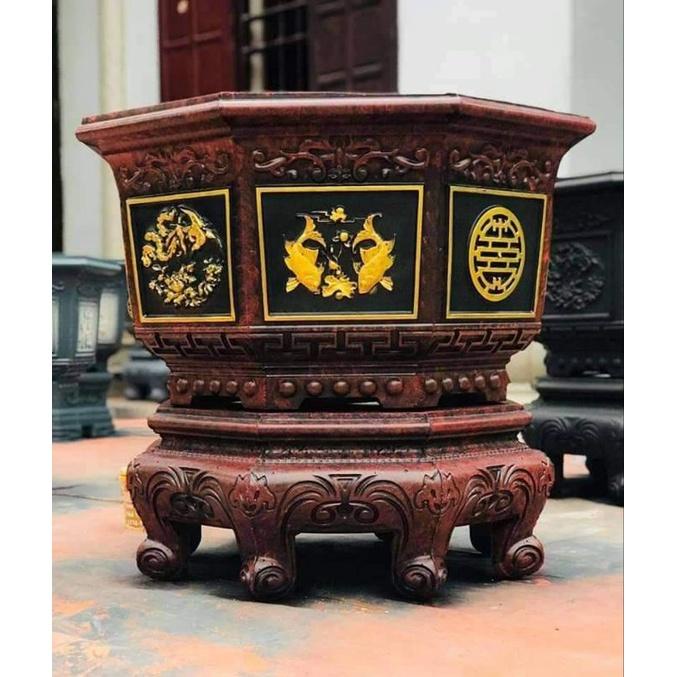 Khuôn đúc chậu bát giác rộng 75cm không chân hàng dày dặn
