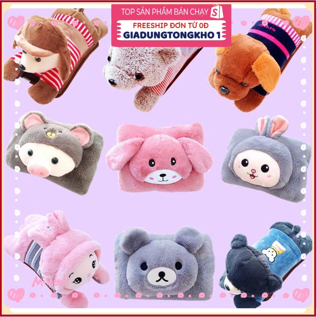 Túi sưởiGIADUNGTONGKHO1Túi sưởi hình thú cưng,Túi chườm tay cực ấm hình thú bông ngộ nghĩnh