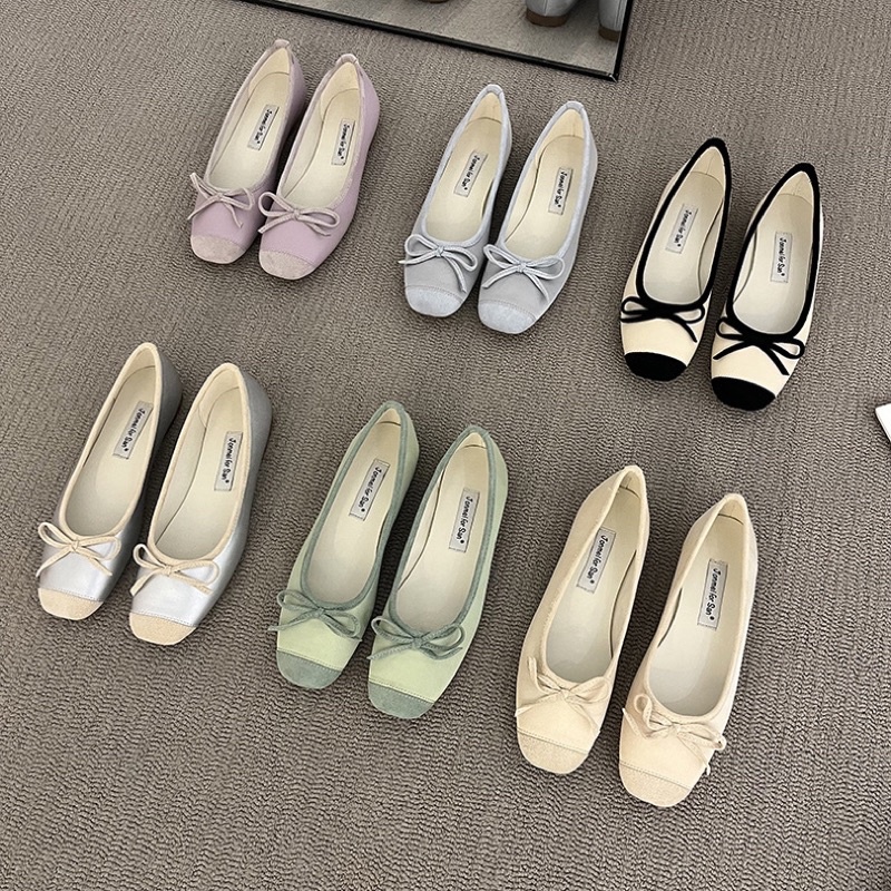 Giày búp bê nơ dây