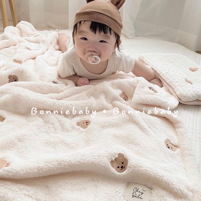 Chăn lông tuyết,lông cừu cho bé Chezbebe Hàn Quốc