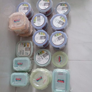 Hộp thủy tinh đựng thực phẩm có nắp Nikko, Hộp thủy tinh đựng thực phẩm có nắp happycook