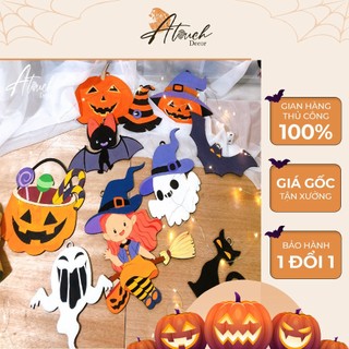 Quà tặng set hình Decor Halloween cho bé tự tô màu trang trí lễ hội hóa trang