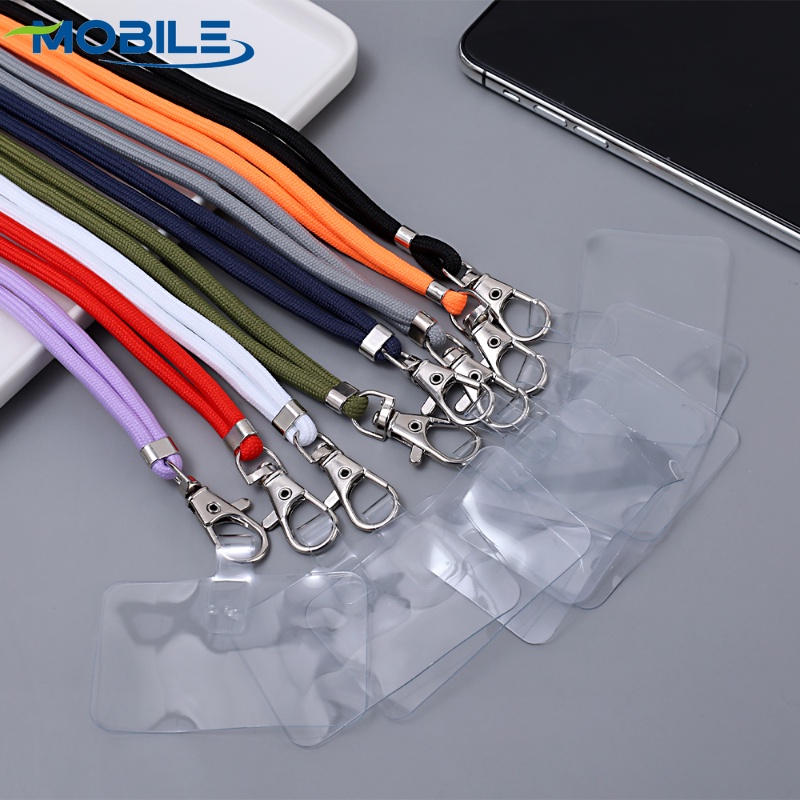 Dây Đeo Điện Thoại / Thẻ / Điện Thoại Bằng Nilon Trong Suốt Nhiều Màu Tùy Chỉnh Chống Thất Lạc Kèm Khóa Kim Loại Tiện Dụng
