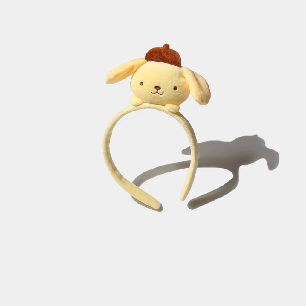 Băng Đô Cài Tóc Rửa Mặt Trang Điểm Hình Tai Thỏ Giả Lông Thú Hoạt Hình Dễ Thương