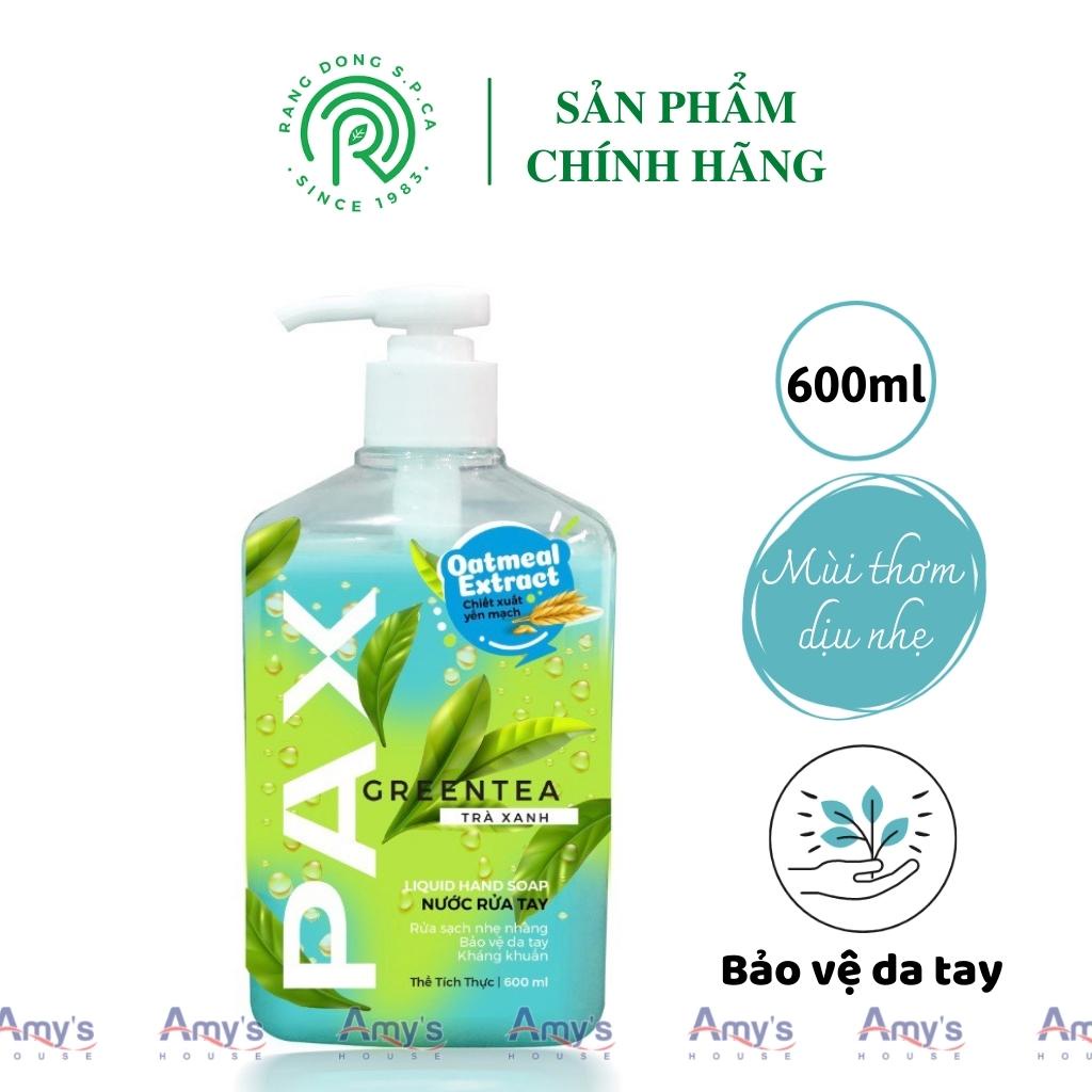 Nước rửa tay Spca PAX 600ml SẠCH NHANH, bảo vệ Da Tay, Hoàn tiền nếu Ko Hài Lòng - Xà phòng rửa tay - Chính Hãng
