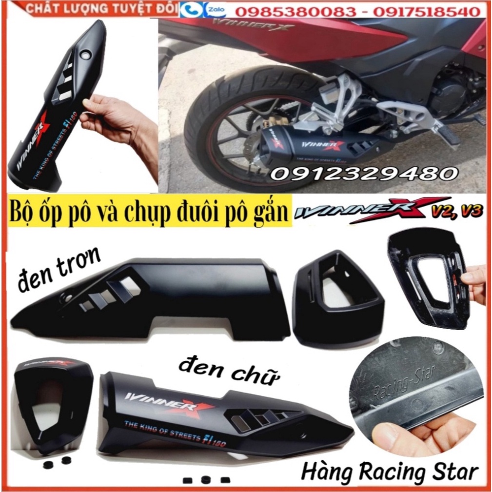 Bộ Ốp Pô Và Chụp Đuôi Pô Winner X - 𝗖𝗵𝘂̣𝗽 𝗕𝗼̂ 𝗪𝗶𝗻𝗻𝗲𝗿 𝗫 – Mẫu Mới  Malaysia Cho Winner X V2 và Winner X V3