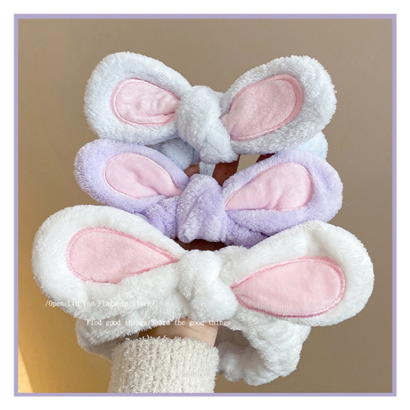 Băng Đô Cài Tóc Rửa Mặt Hình Ếch Cua Nhồi Bông Kiểu Hàn Quốc