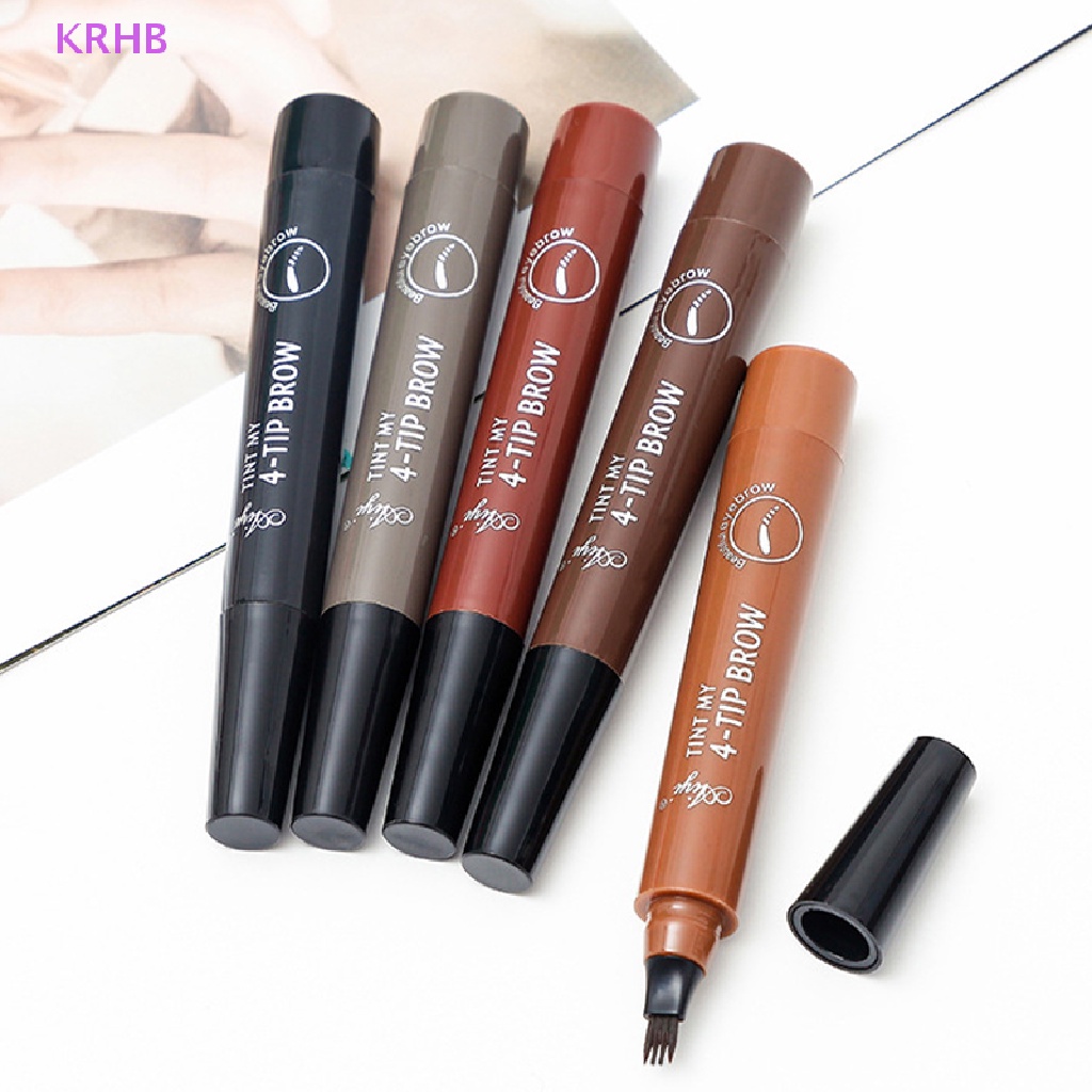 Bút Kẻ Lông Mày Dạng Phẩy Sợi Chống Nước Tiện Dụng