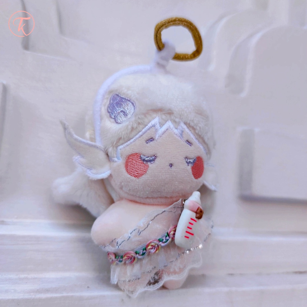 Bộ Trang Phục Phong Cách LOLITA TRẮNG Rhythm Of Heaven  CHO DOLL 10CM