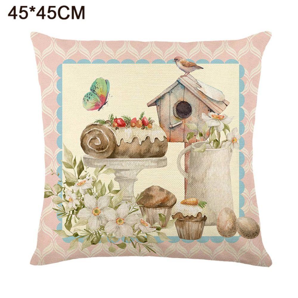 FOREVER Vỏ Gối Hình Trứng Phục Sinh 45 * 45cm Ốp