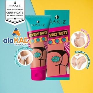 Nakiz lively butt 〡 kem thoa thâm, mụn mông, bẹn, nách, lưng, nhũ hoa, cùi chỏ, đầu gối .... thái lan 100ml