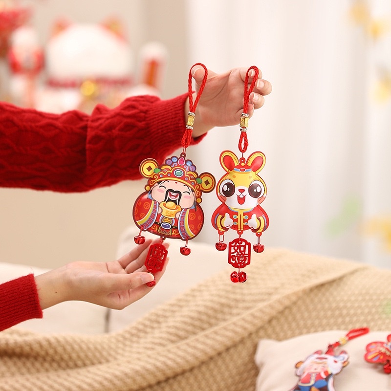 lục lạc phong thuỷ treo oto, móc treo cây, tường trang trí tết, móc khoá xe, cặp, móc treo balo Nguyễn gia group cao đạt