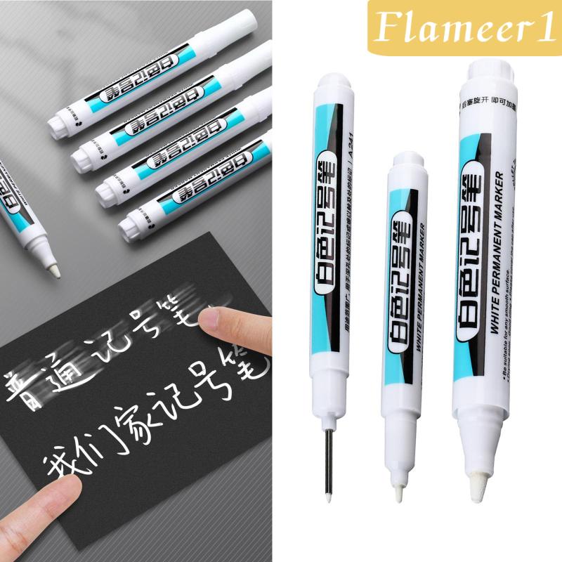 [Flameameer1] Bút Đánh Dấu Màu Trắng Chống Thấm Nước Dùng Cho Nhà Bếp / Phòng Tắm