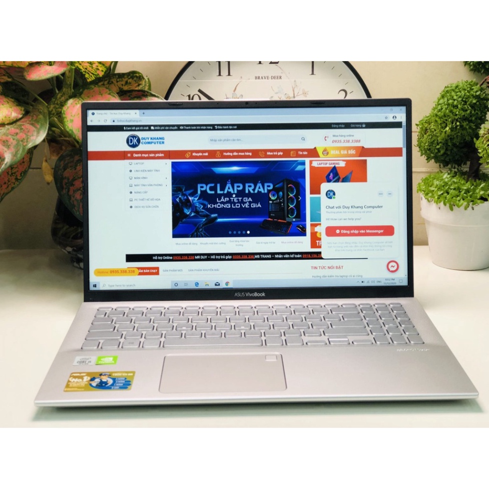 Laptop Mỏng Nhẹ Asus X512, Core i5 thế hệ 10, Ram 8GB, SSD siêu mượt, Màn hình 15 inch Full HD, Phím số cao cấp