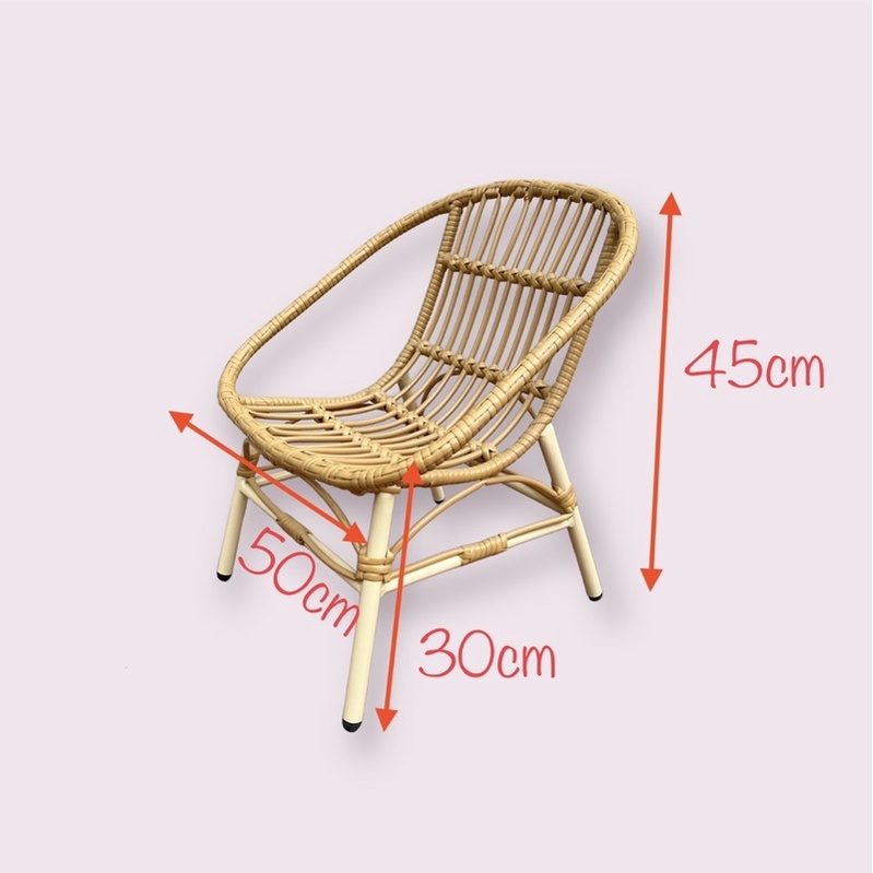 Ghế mây nhựa ghế sò tự nhiên quán cafe, trà chanh, ghế ban công, hè, sân vườn, ghế đa năng, ghế homestay
