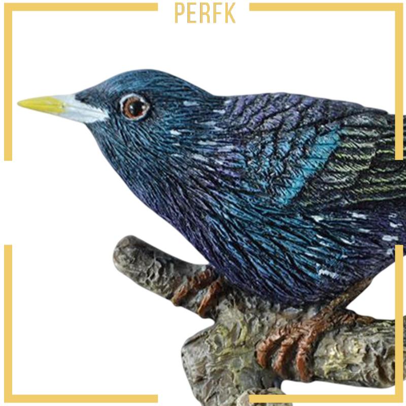 [Perfk] Móc Nhựa Treo Gạch Hình Chú Chim Trên Nhánh Cây Cho Áo Choàng Ngoài Trời