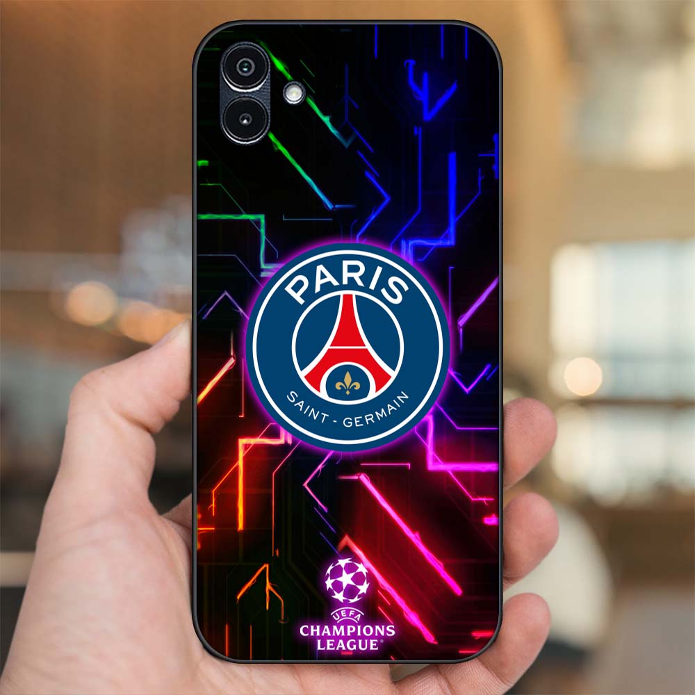 Ốp lưng Samsung A04 viền đen in hình CLB Bóng Đá PSG Paris Saint Germain