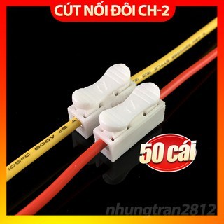 Combo 50 cút nối dây điện , kẹp nối dây đôi ch2 ch-2