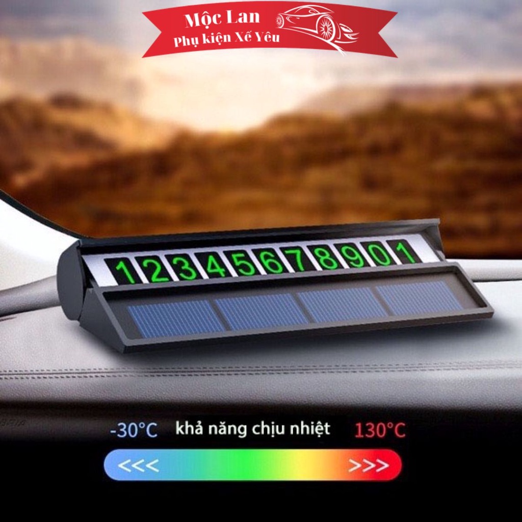 Bảng Led Ghi Số Điện Thoại Khi Dừng Đỗ Xe Năng Lượng Mặt Trời,Phát Sáng Phản Quang Khi Trời Tối Siêu Tiện Lợi