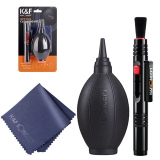  K & f Bộ Dụng Cụ Làm Sạch Ống Kính 3 Trong 1 + Bút Lau + Khăn Lau + Kính Lọc Cho Máy Ảnh 