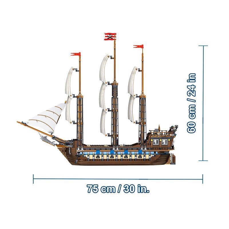 Mô hình lắp ráp tàu chiến hải quân hoàng gia nonlego 10210 19022