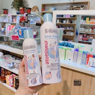 Xịt khoáng evoluderm eau pure pháp 150ml - 400ml