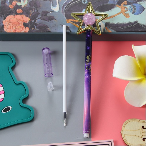 Bút Bi Viết Tạo Hình Ngôi Sao Pha Lê Siêu Độc Đáo - Bút Bi Viết Văn Phong Mực Đen
