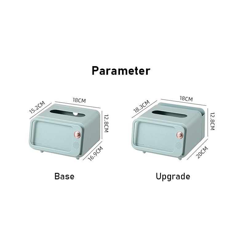 Hộp Đựng Khăn Giấy Bằng Nhựa Dày Dặn Chống Rơi Mẫu Mới 2023