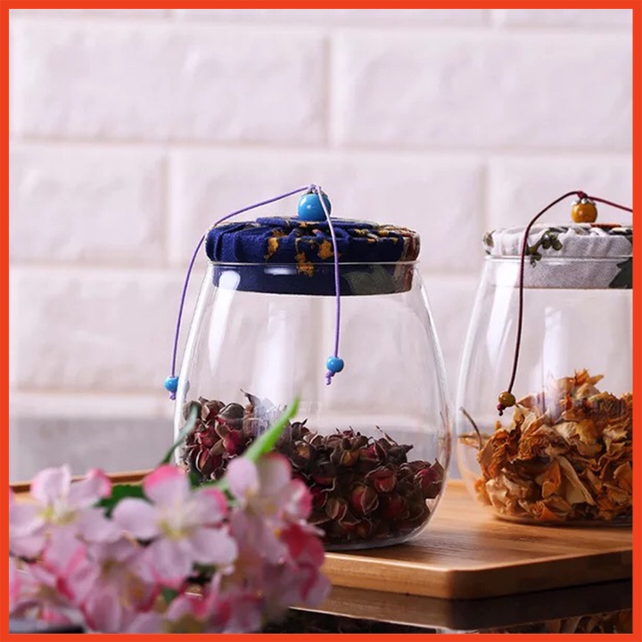 Bình thủy tinh decor trang trí nhà cửa, phong cách vintage 600ml [NHIỀU MÀU]