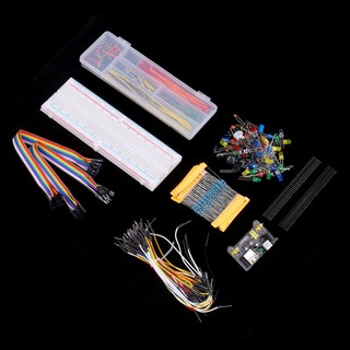 »830 Breadboard Set Electronics Component Starter DIY Kit with Plastic Box Compatible with Arduino UNO R3 Component Pack