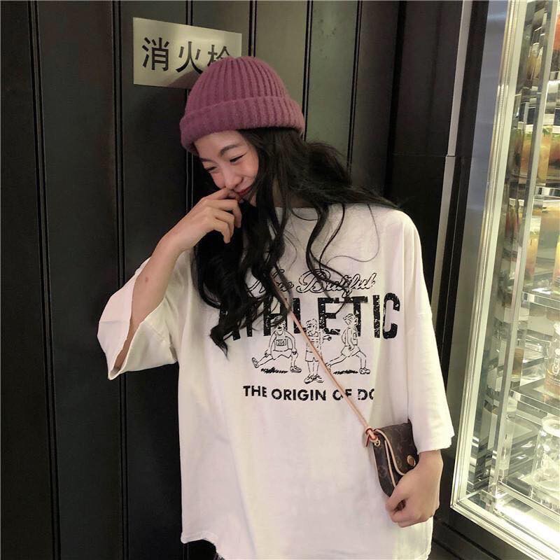 Áo Thun Cotton Form Rộng ATHLETI Chất Liệu Mát, Áo Phông Cotton Khô Form Rộng