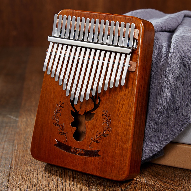 Đàn kalimba Cega 17 phím gỗ CHERRY nguyên khối Mahagony GECKO000071-Hàng chính hãng