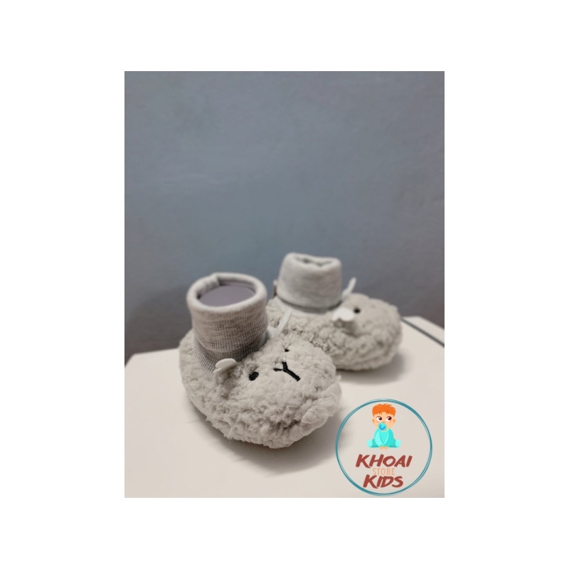 Tất giả giày lông cừu đáng yêu, giày tất cao cổ cho bé trai bé gái Khoai kid store