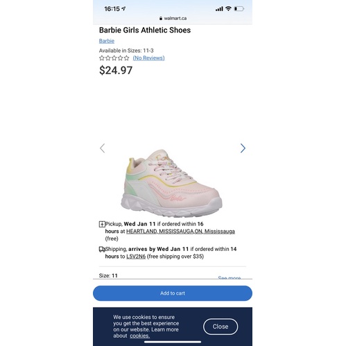 Giày Sneakers Bé Gái Barbie Siêu Nhẹ