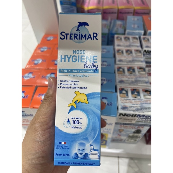 Xịt mũi Sterimar nose hygiene baby cho trẻ từ 0-3 tháng tuổi lọ 100ml