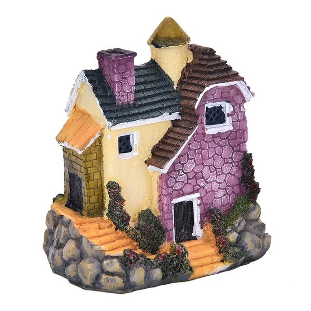 Đồ trang trí Ngôi Nhà Mini Bằng Nhựa Resin Trang Trí Tiểu Cảnh